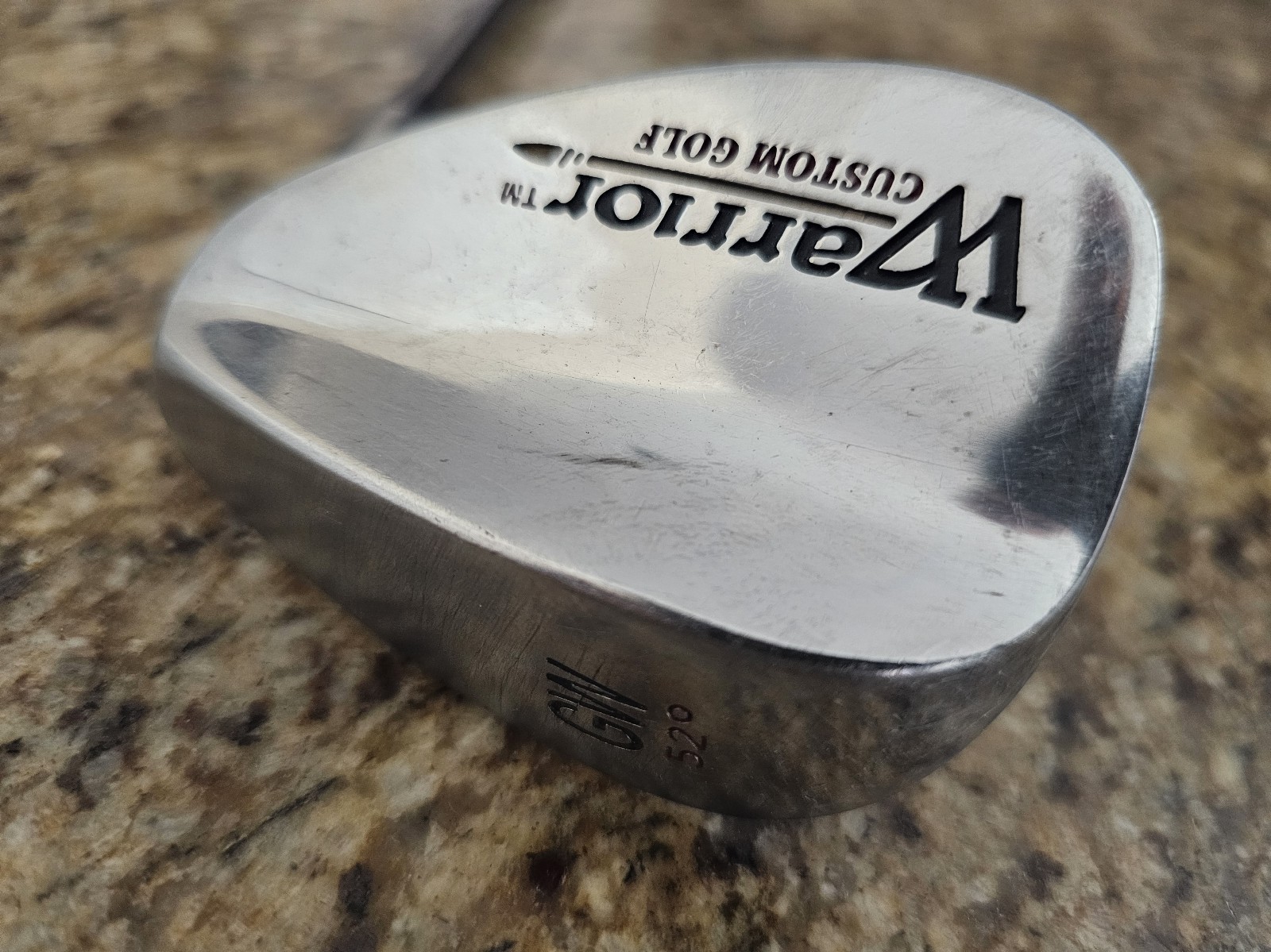 Mint RH Warrior Custom Golf 52° Gap Wedge Play Big ATS 65g Wedge-Flex Graphite