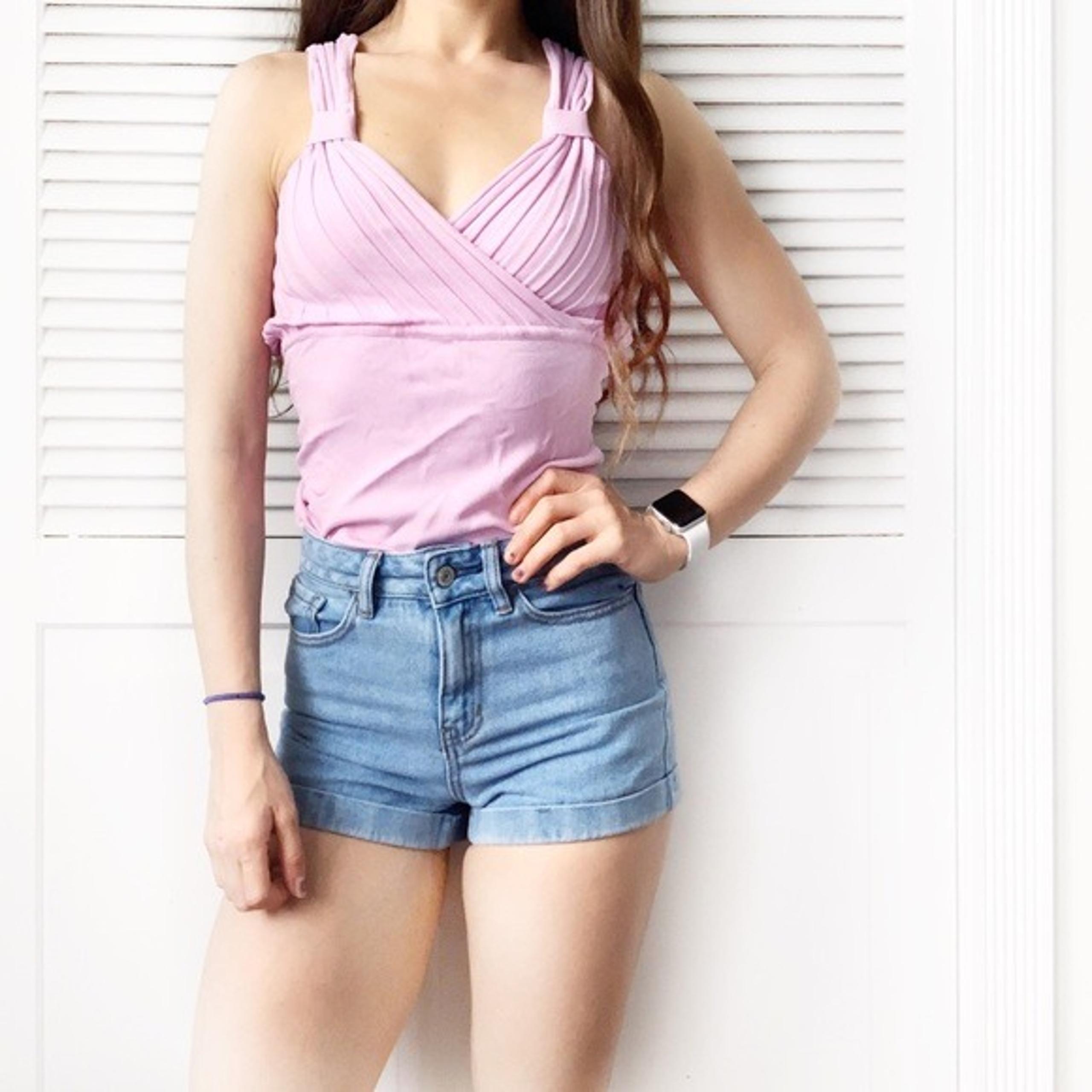 Vermani Lilac V-Neck Wrap Tank Top NWOT