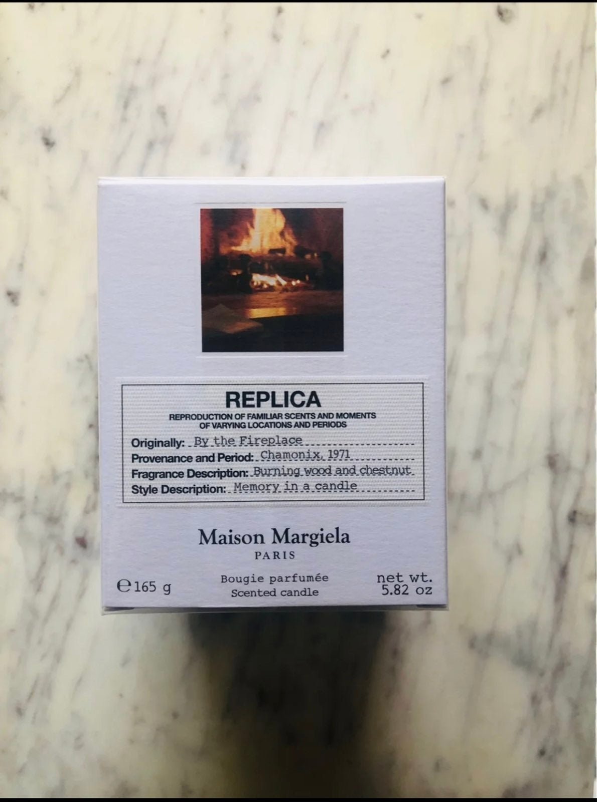 New in Box Maison Margiela 'REPLICA' By The Fireplace Scented Candle 5oz/ 165g