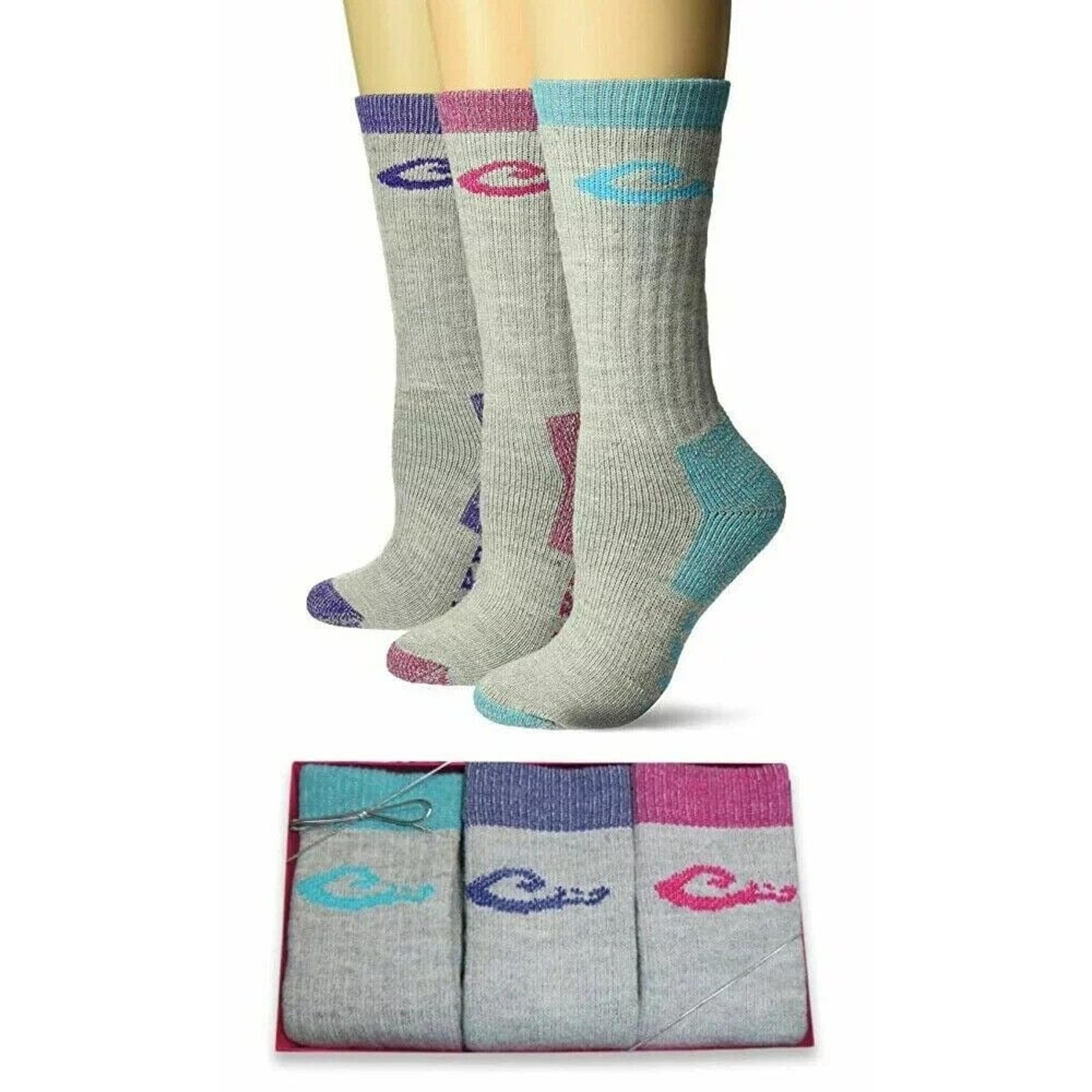Lady Drake Womens Merino Wool Blend Sock Set Of 3 Gift Box Hiking New In Box USA
