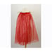 1950s lace skirt, red lace skirt, sheer