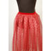 1950s lace skirt, red lace skirt, sheer