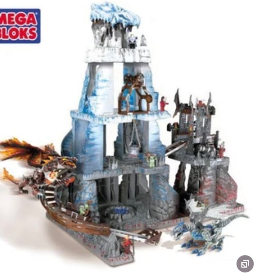 Mega Bloks: Dragon Mountain 9858 Fire and Ice Dragons