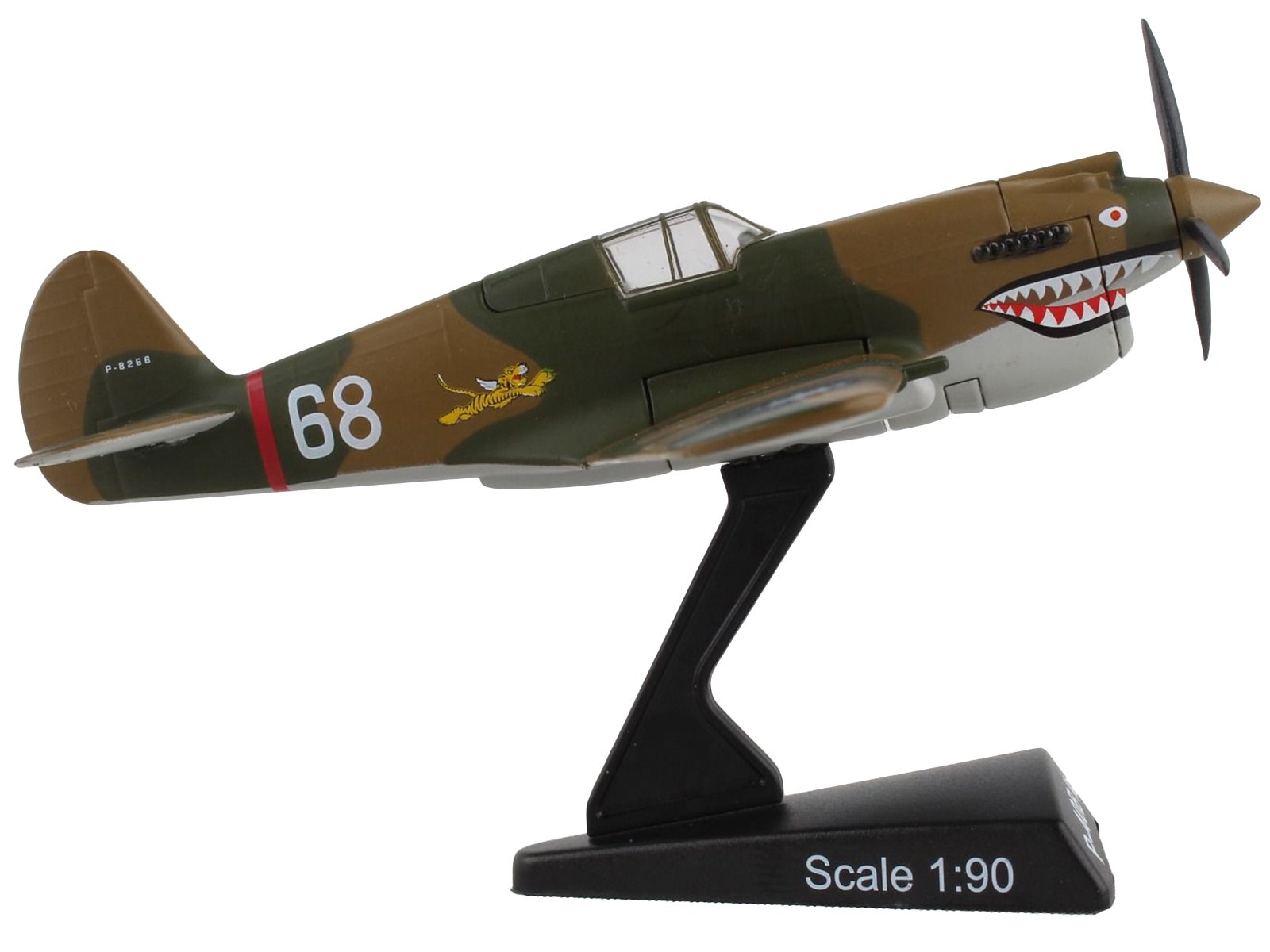 Curtiss P-40 Warhawk Fighter Aircraft Hell's Angels - Flying Tigers United Sta