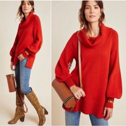 Anthropologie Paloma Cowl Neck Sweater