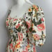 Faithfull The Brand Nikoleta Mini Dress Teatro Floral Print 6 Linen Puff Sleeve