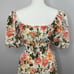 Faithfull The Brand Nikoleta Mini Dress Teatro Floral Print 6 Linen Puff Sleeve