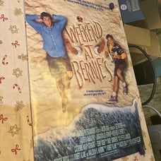 1989 WEEKEND AT BERNIES ROLLED ORIGINAL NSS 27x40 ONE SHEET MOVIE POSTER (2)