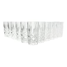 Gorham “Lady Anne” Set of 11 Crystal Highball Tumbler Glasses 6” 14oz