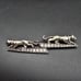 Vintage Panther Cougar Jaguar Brooch Rhinestones Silver ToneB68