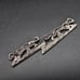 Vintage Panther Cougar Jaguar Brooch Rhinestones Silver ToneB68