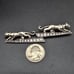 Vintage Panther Cougar Jaguar Brooch Rhinestones Silver ToneB68