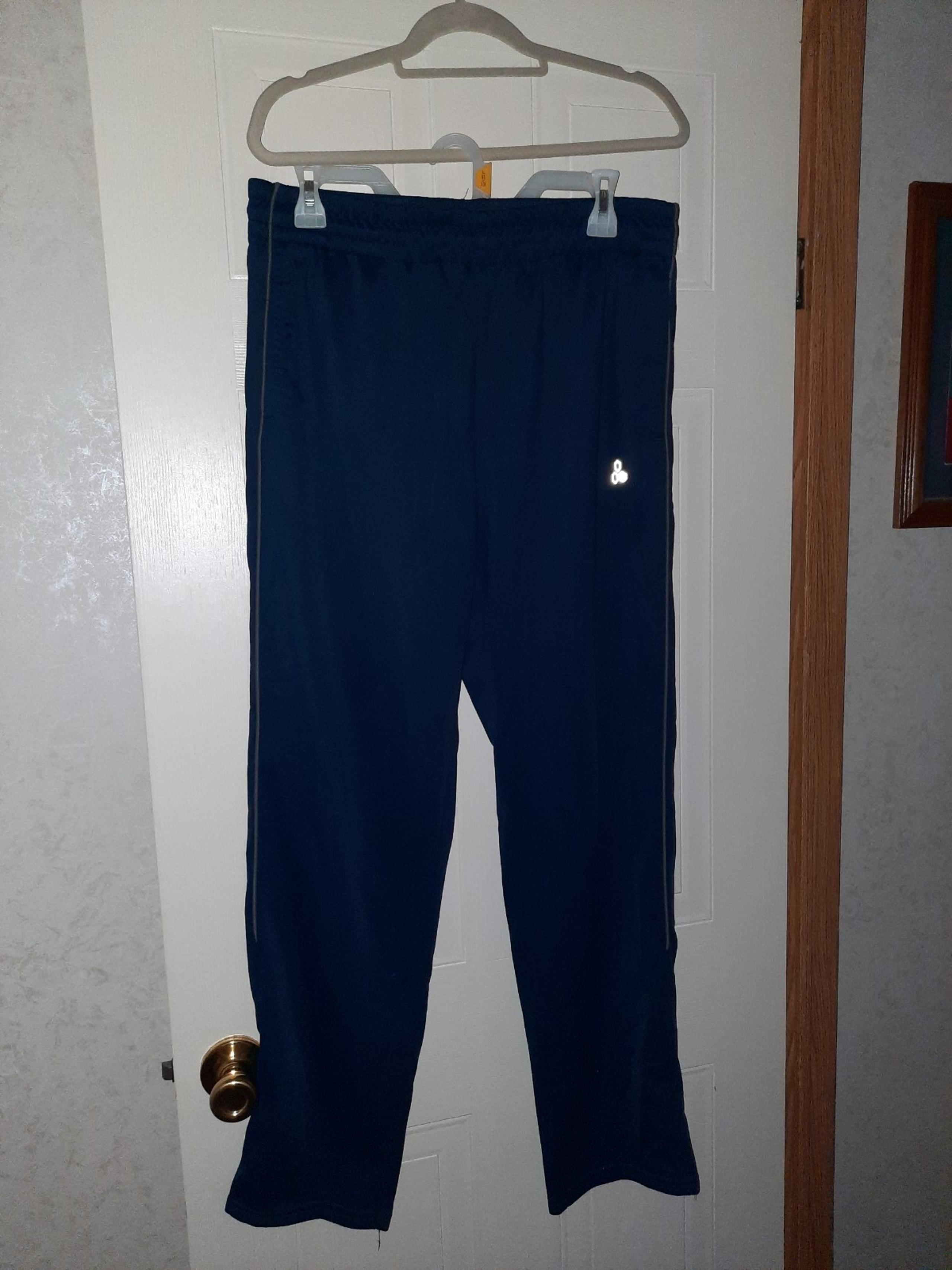 Mens Tek Gear Sweatpants M Navy Blue Drawstring & Pockets