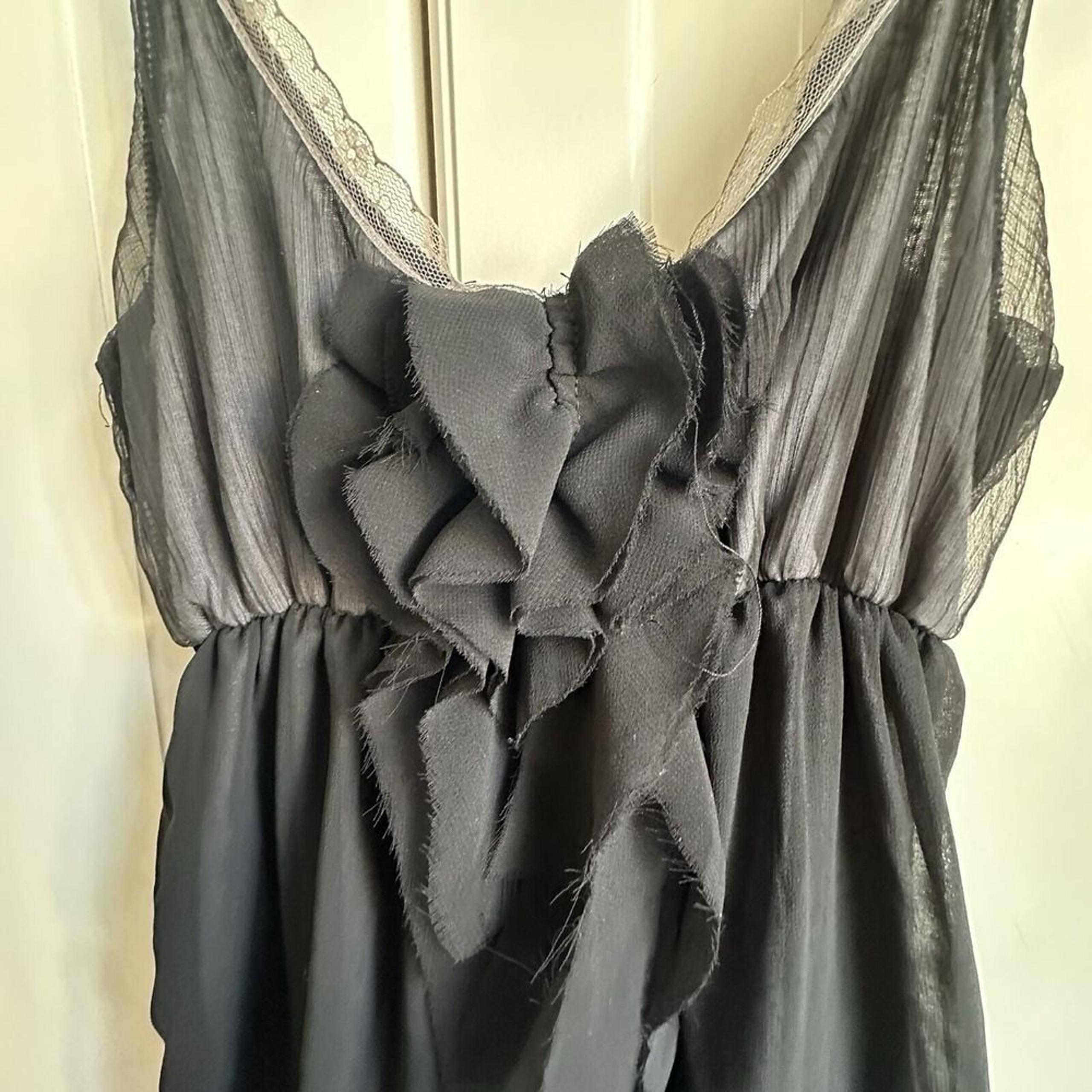 Poof Black Camisole Womens Small New