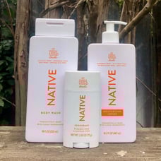 Native Pumpkin Spice Latte Body Wash, Deodorant & Lotion 3 pc Set