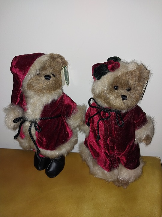 Bearington Bear Collection Bear Plush Chris & Miss Eve New