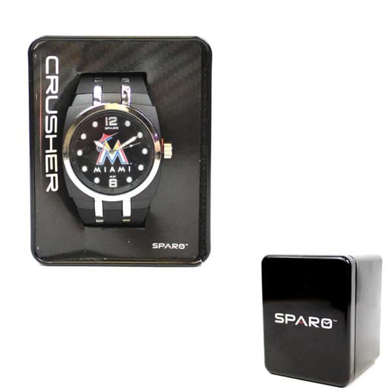 MLB Miami Marlins Sparo Watch Jewelry Crusher Rico Wrist Band New