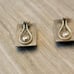 Lois Hill Sterling Silver Granulated Scroll Clip-on Earrings