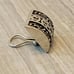 Lois Hill Sterling Silver Granulated Scroll Clip-on Earrings