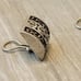 Lois Hill Sterling Silver Granulated Scroll Clip-on Earrings