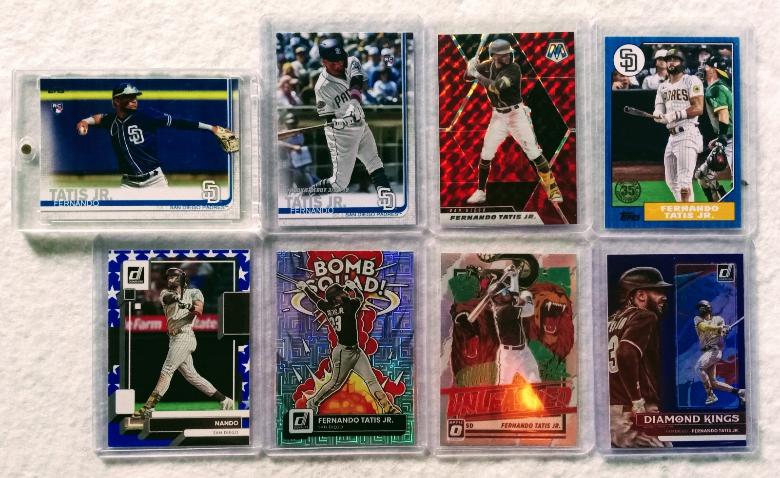 Fernando Tatis Jr.- Lot of 8 Cards (Some Extremely Rare)