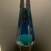 Rare Vintage 1992 Lava Lite Lamp Night Calming Blue/Yellow/Orange 16.5’’ 1990s