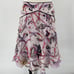 Temperley London Silk Paisley Print Mini Skirt Sequined Beaded Purple Womens 4