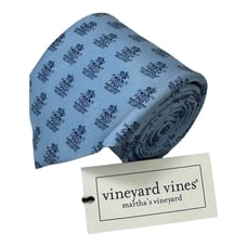 Vineyard Vines PGA 2018 Bellerive Blue Mens Pure Silk Tie 3.5 Inch NWT