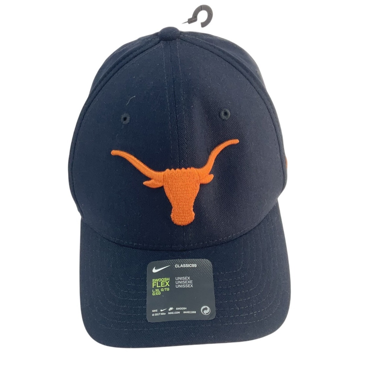 Nike Texas Longhorns Black Polyester Dri-Fit Baseball Cap Hat Men’s L NWT
