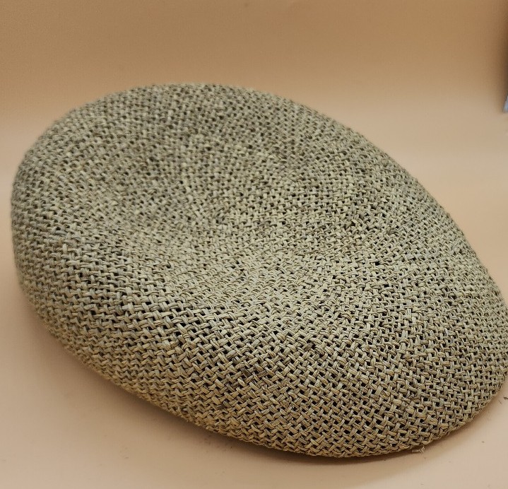 Vintage Chapeau Flechet Brown Straw Woven Brim Hat Cap S/M