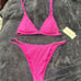 L Space NWT size S bright fuchsia pink bikini SET - Lindsay top and Remi bitsy