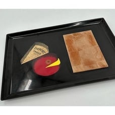 COUROC Serving Tray Cheeseboard Cheese Import France Wood Inlay & Board MCM