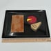 COUROC Serving Tray Cheeseboard Cheese Import France Wood Inlay & Board MCM