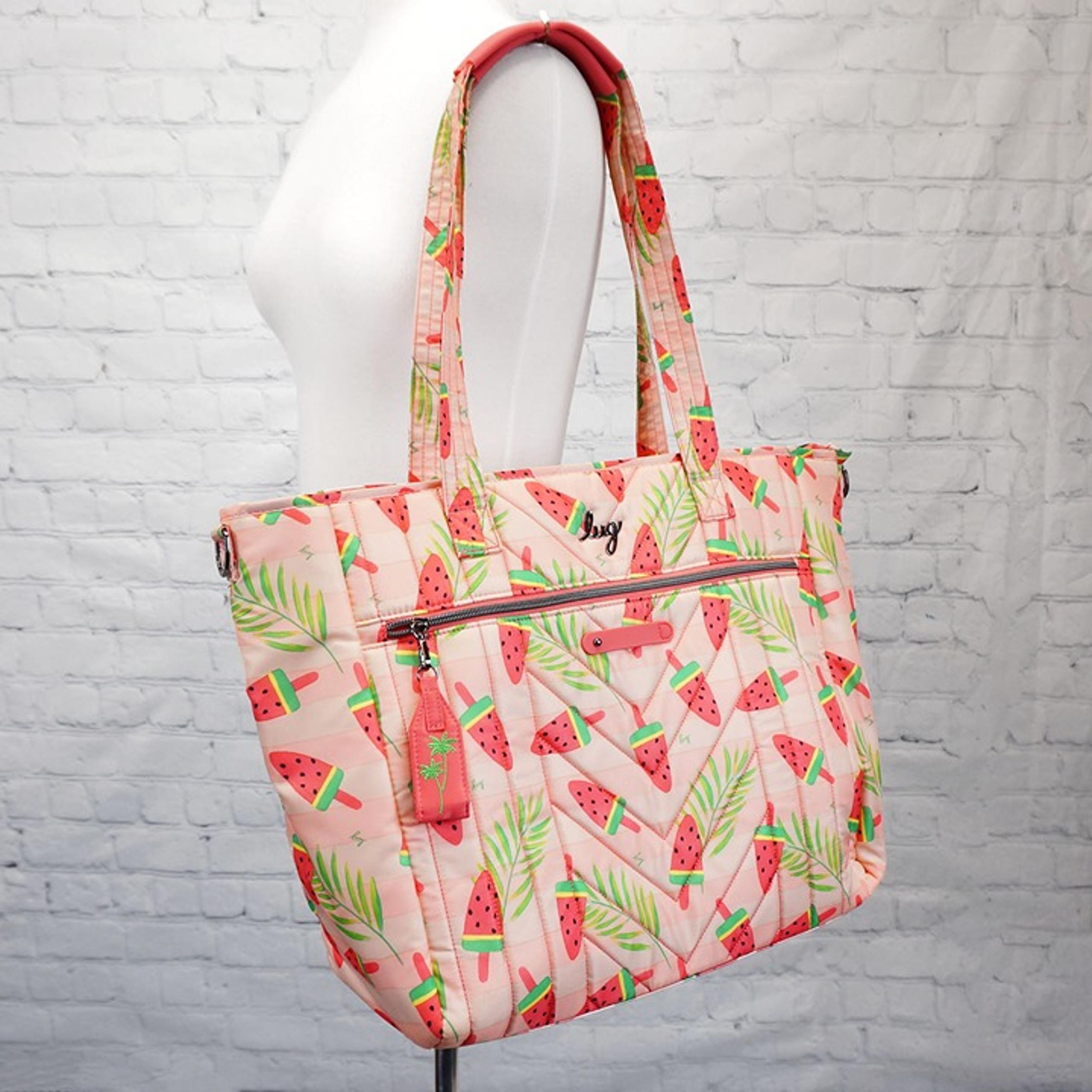 ❤️ Lug Paddle Popsicle Pink Large RFID Tote Crossbody Watermelon