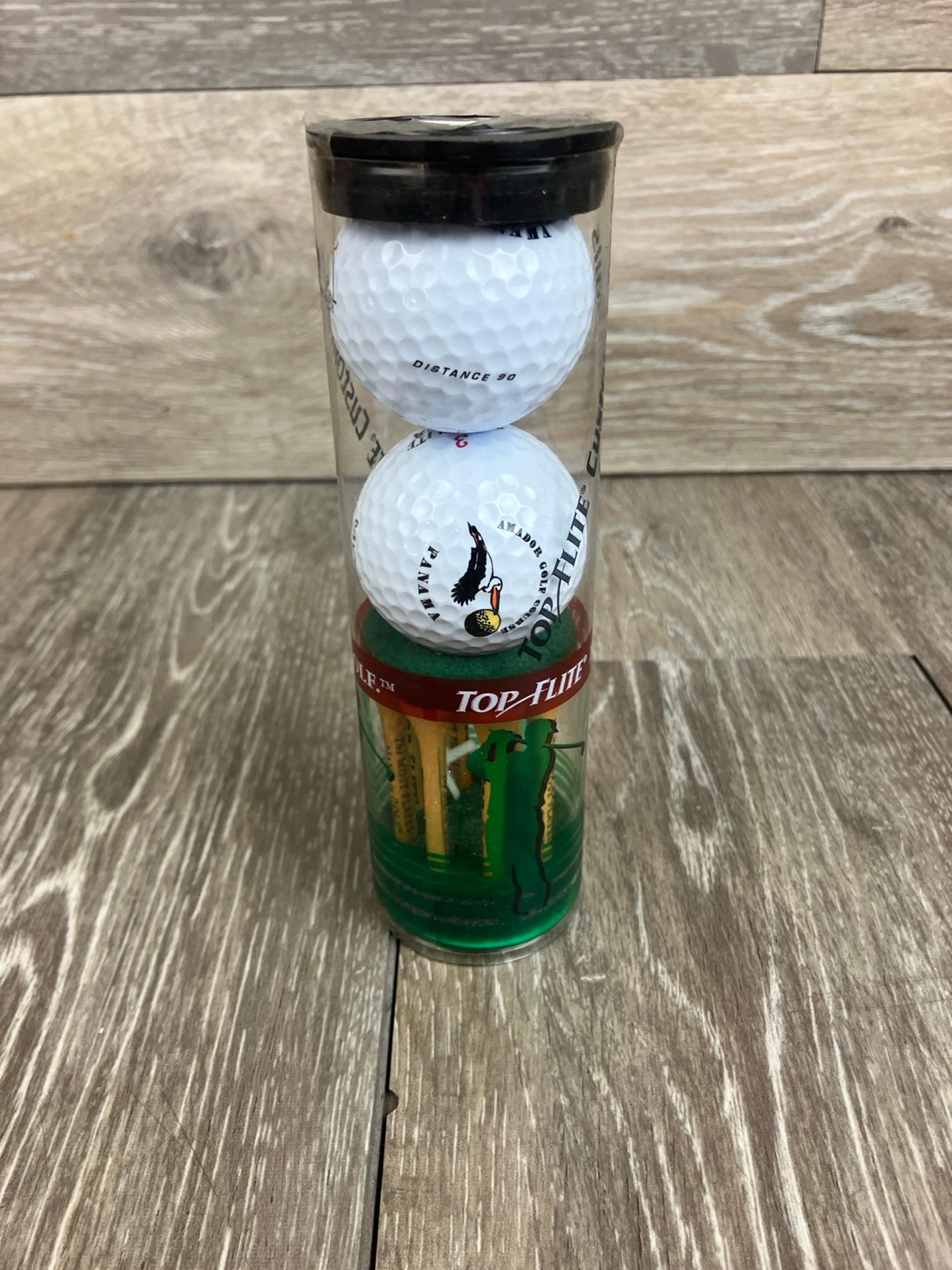 Top Flite Magna Golf Balls & Tees Custom Armador Panama 2 Balls 8 Tees 1 Marker