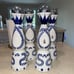 Clase Azul Reposado Tequila Ceramic Bottle / Hand Painted / 750 ml Size / Empty