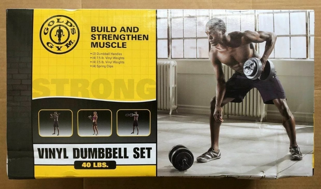 Gold's Gym 40 lb Adjustable Cast Dumbell