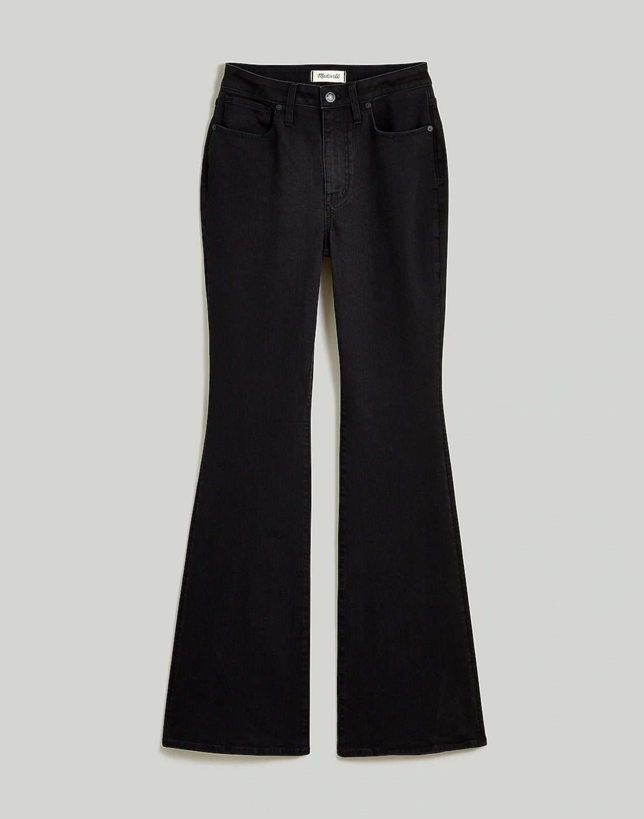 NWT Madewell Black Curvy Flare Jeans Size 30
