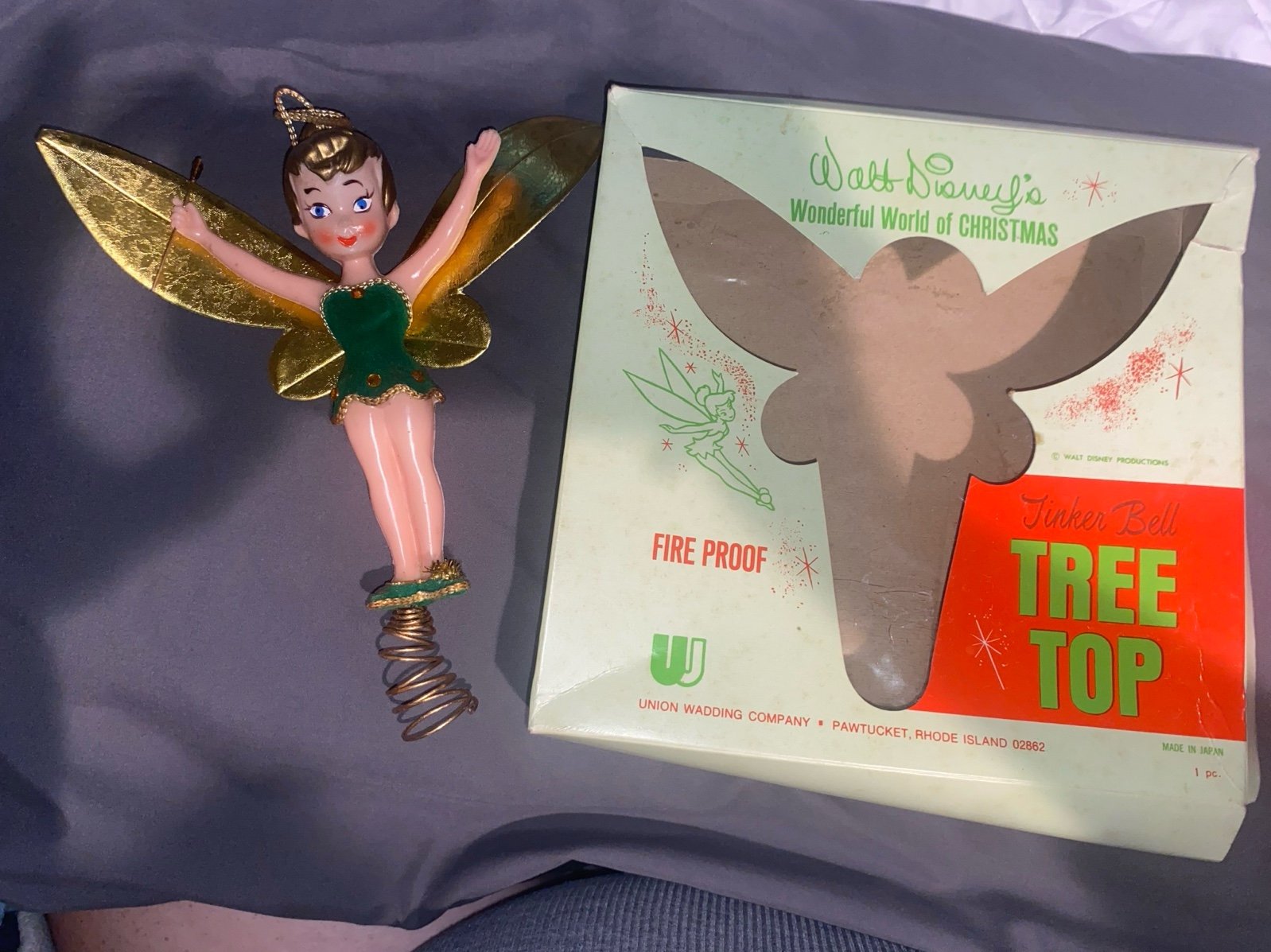 Vintage tinkerbell tree topper