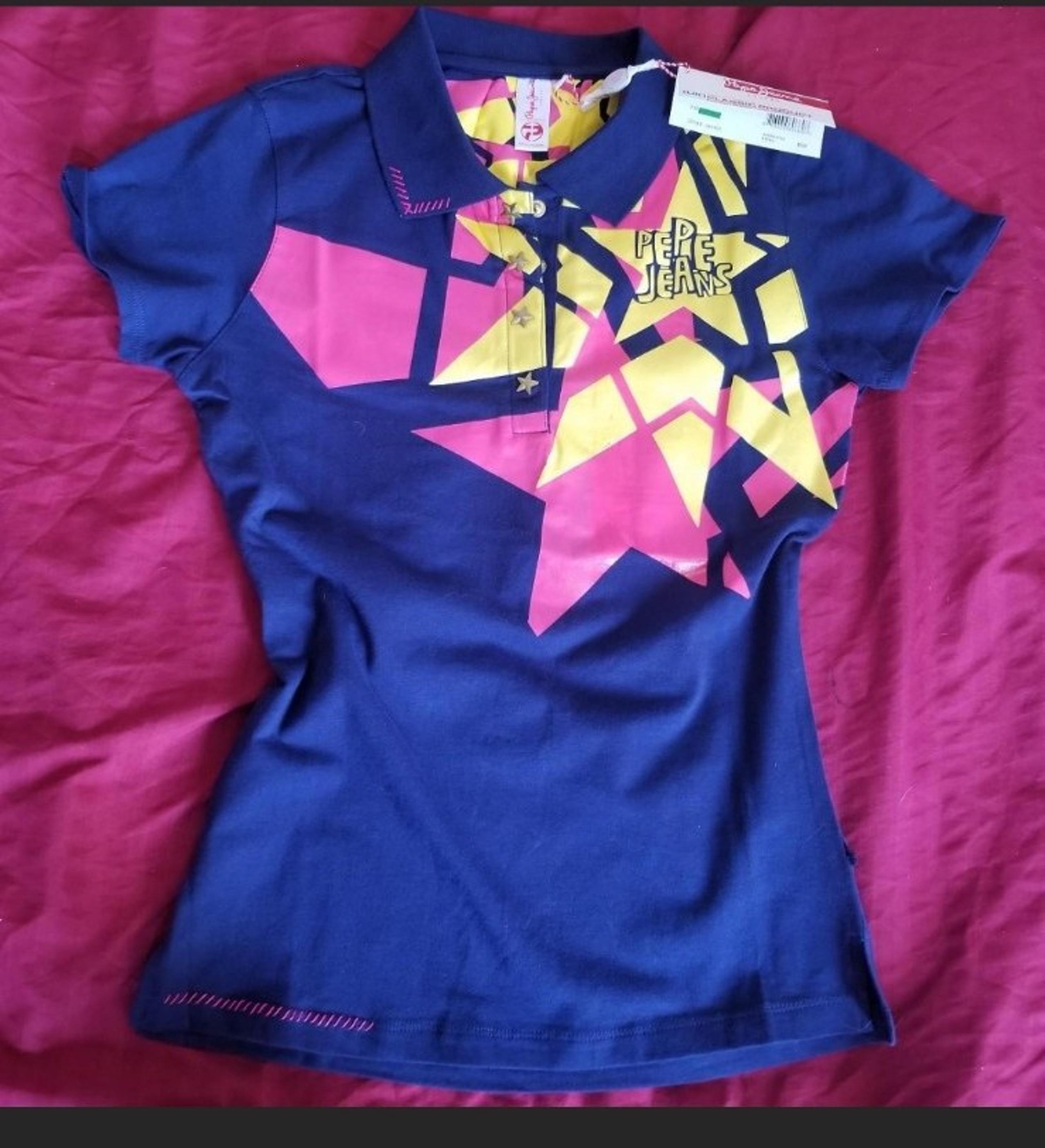 Dark blue Pepe Jeans polo shirt with unique desighns vibe