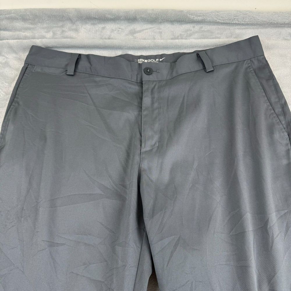 Nike Golf Pants Mens 34x32 Grey Tour Performance Dri-FIT Stretch Preppy Tech