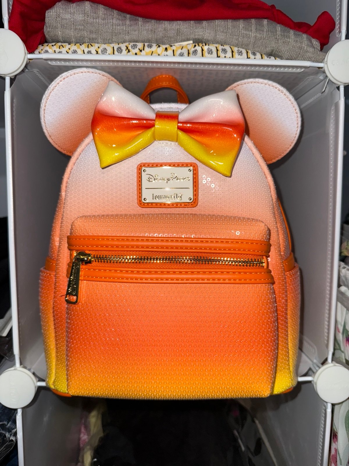 Halloween Candy Corn Loungefly Mini Backpack BRAND NEW
