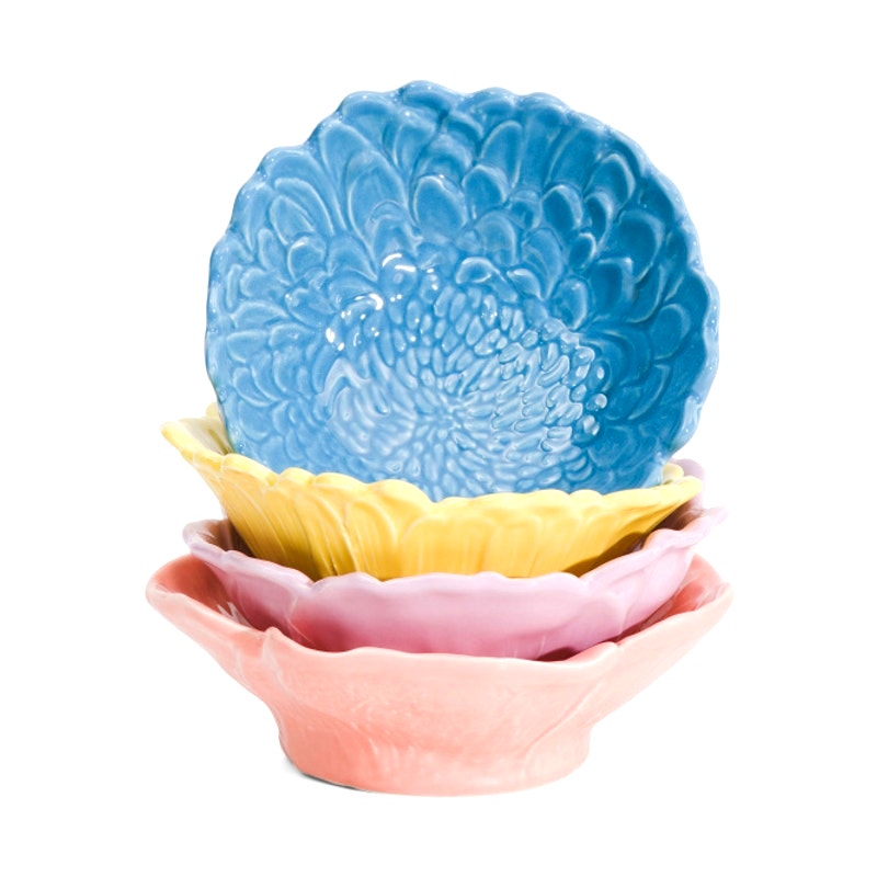 VIETRI Set Of 4 Fiori Di Campo Figural Assorted Cereal Bowls Floral Multi New
