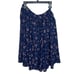 Collectif London Jasmine Moonflower swing skirt size 8