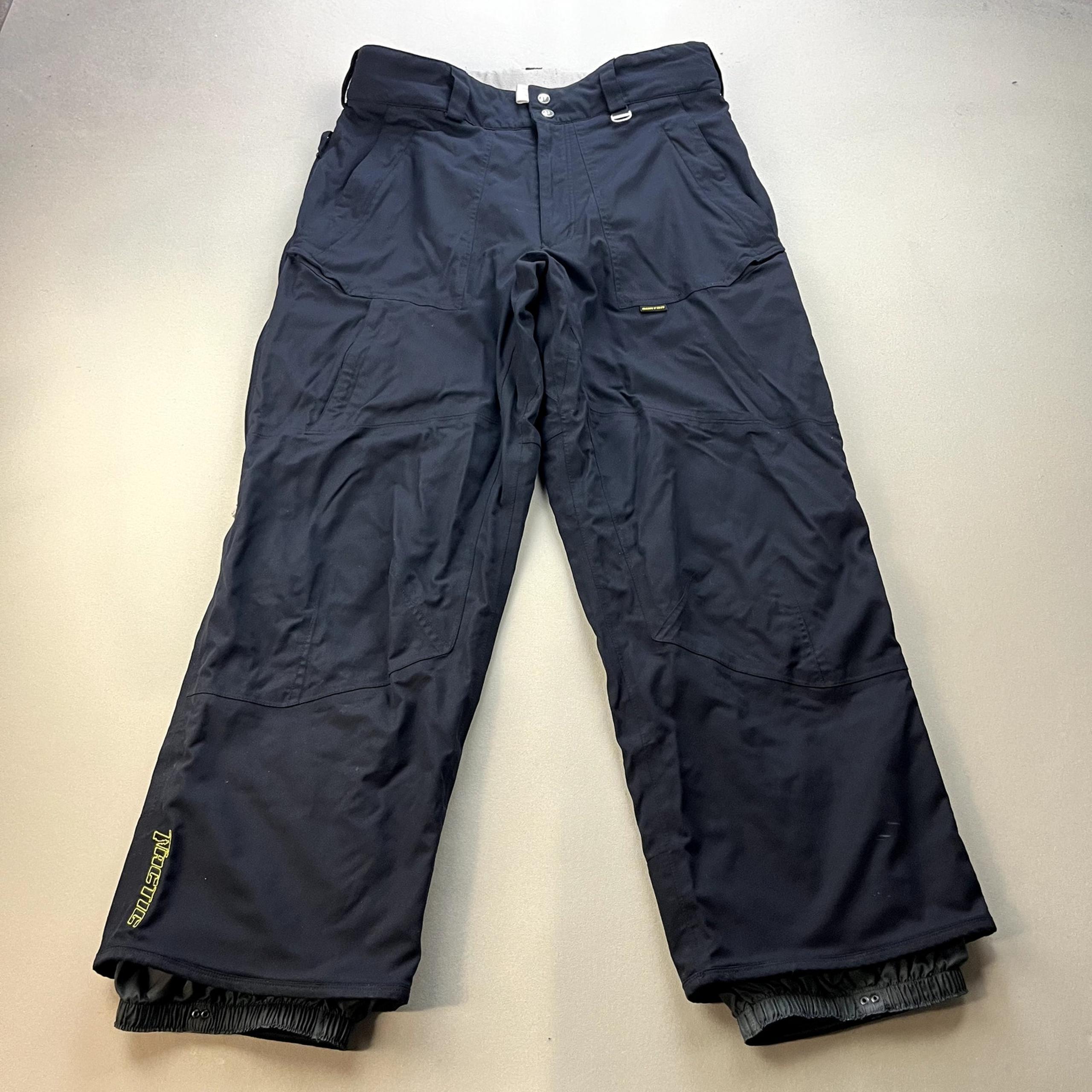 Burton Tactic Snow Pants Mens Large Black Snowboard Ski Outdoor Waterproof Logo