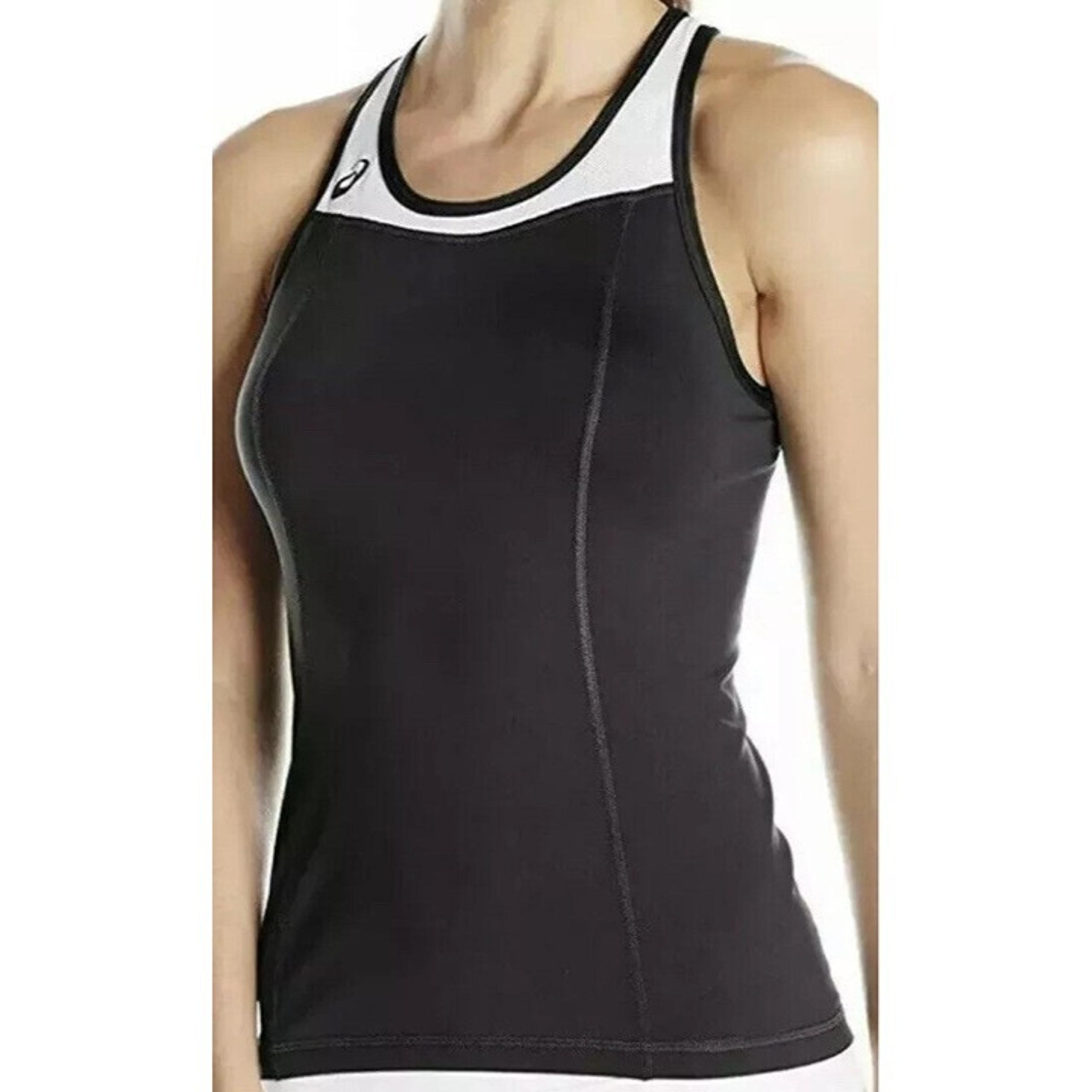 ASICS Women's SZ: S/Small Chaser Shimmel Athletic Tank Black/White--Ret: $40