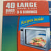 Ziploc Zip 'n Serve Large Bags Open Box 38 Unused Bags 3-5 Servings