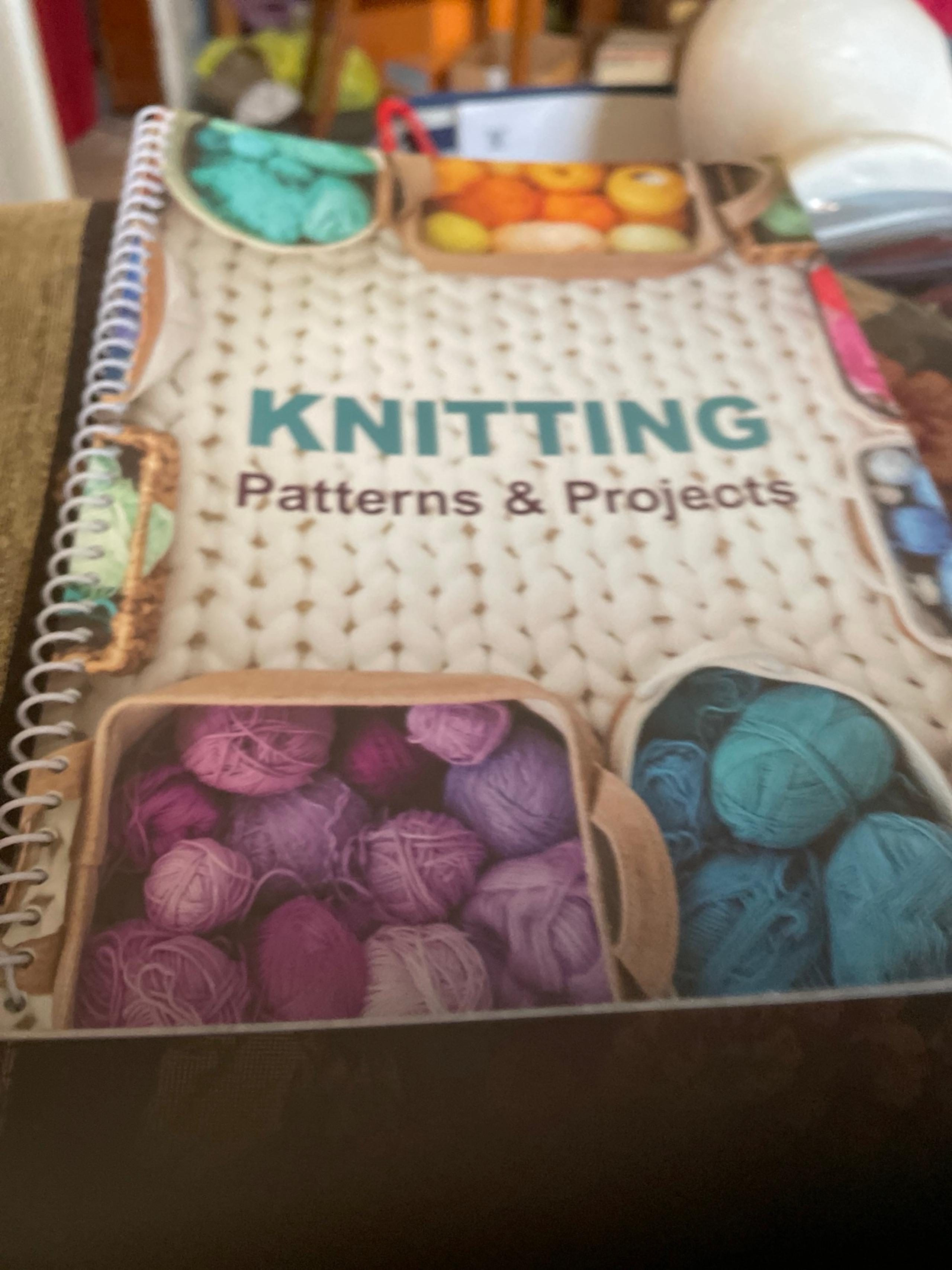 Knitting patterns and projects book