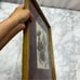 Antique Chinese watercolor on silk framed painting art women figures 16x14