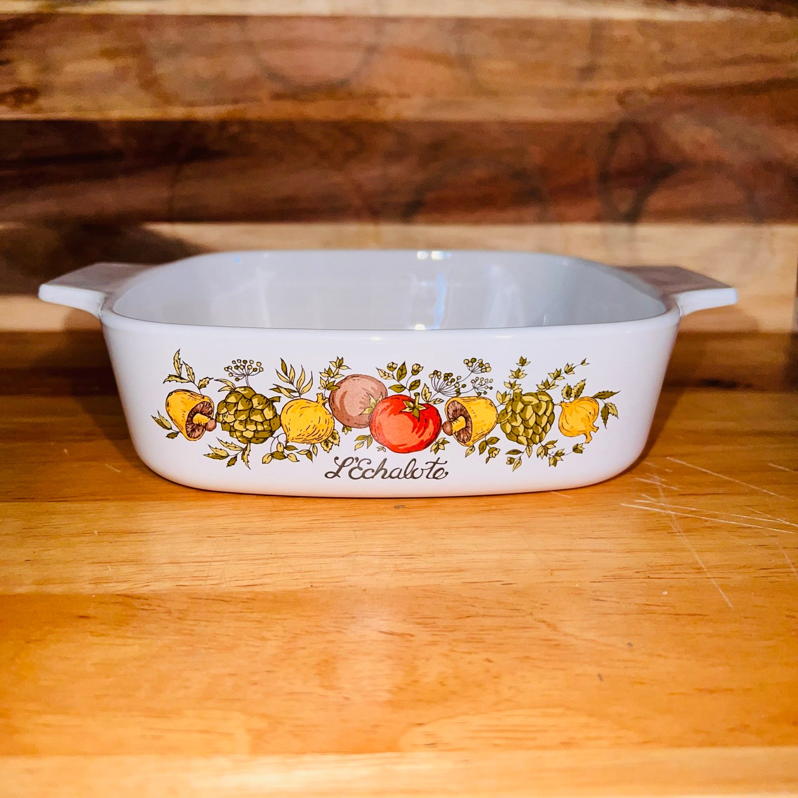Corning Ware A-1-B Spice Of Life L’ Echalote 1 Quart Qt Casserole Dish No Lid